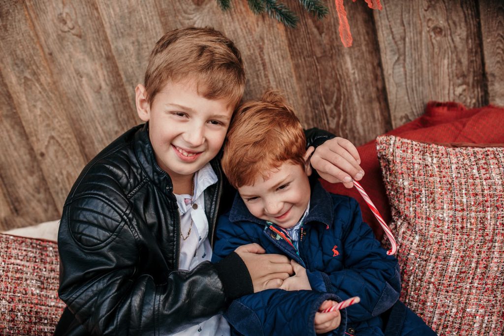 Weihnachtsshootings Familienfotos