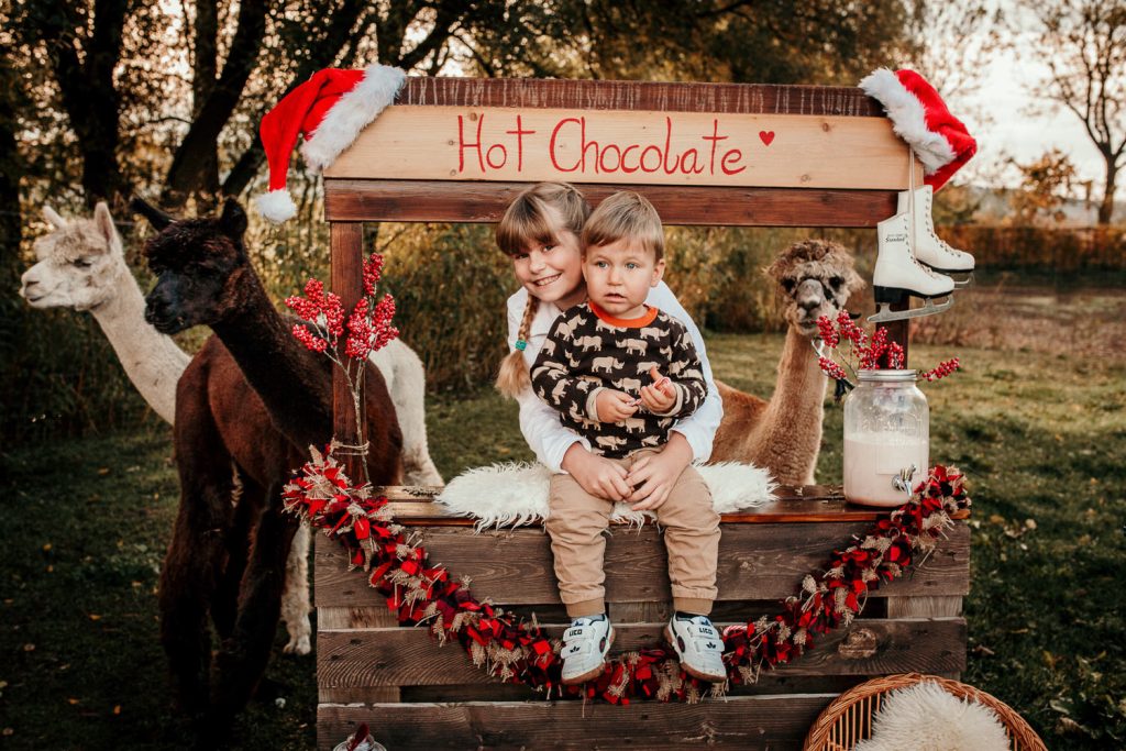 Weihnachtsshootings Familienfotos