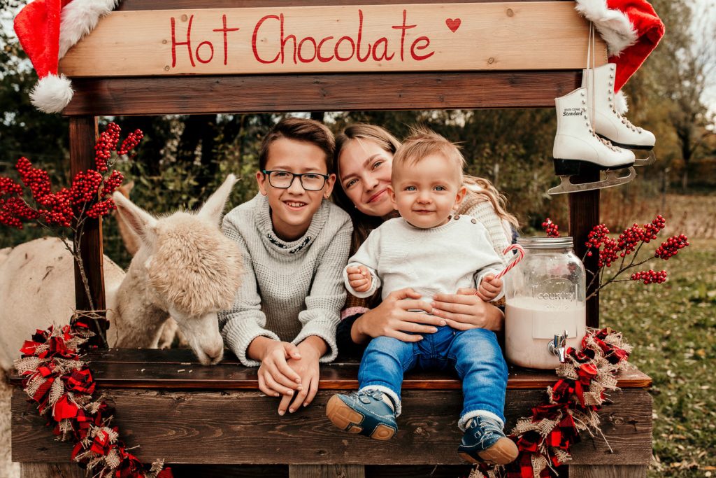 Weihnachtsshootings Familienfotos