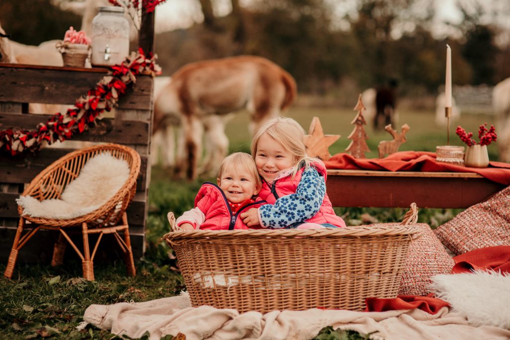 Weihnachtsshootings Familienfotos